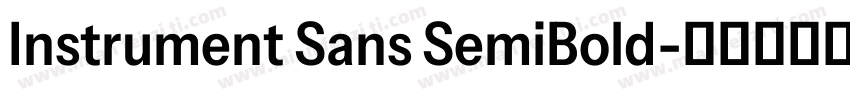 Instrument Sans SemiBold字体转换